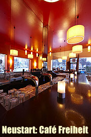 Café Freiheit in München Neuhausen - eröffnet unter neuer Regie am 11. März 2010 (Foto. Café Freiheit)
